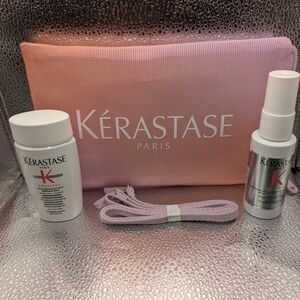Kerastase Paris Premiere Travel Kit Pre Shampoo Spray And Shampoo W/Travel Bag